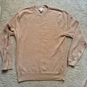 J Crew Men's, Medium, Light Knit  Tan Sweater